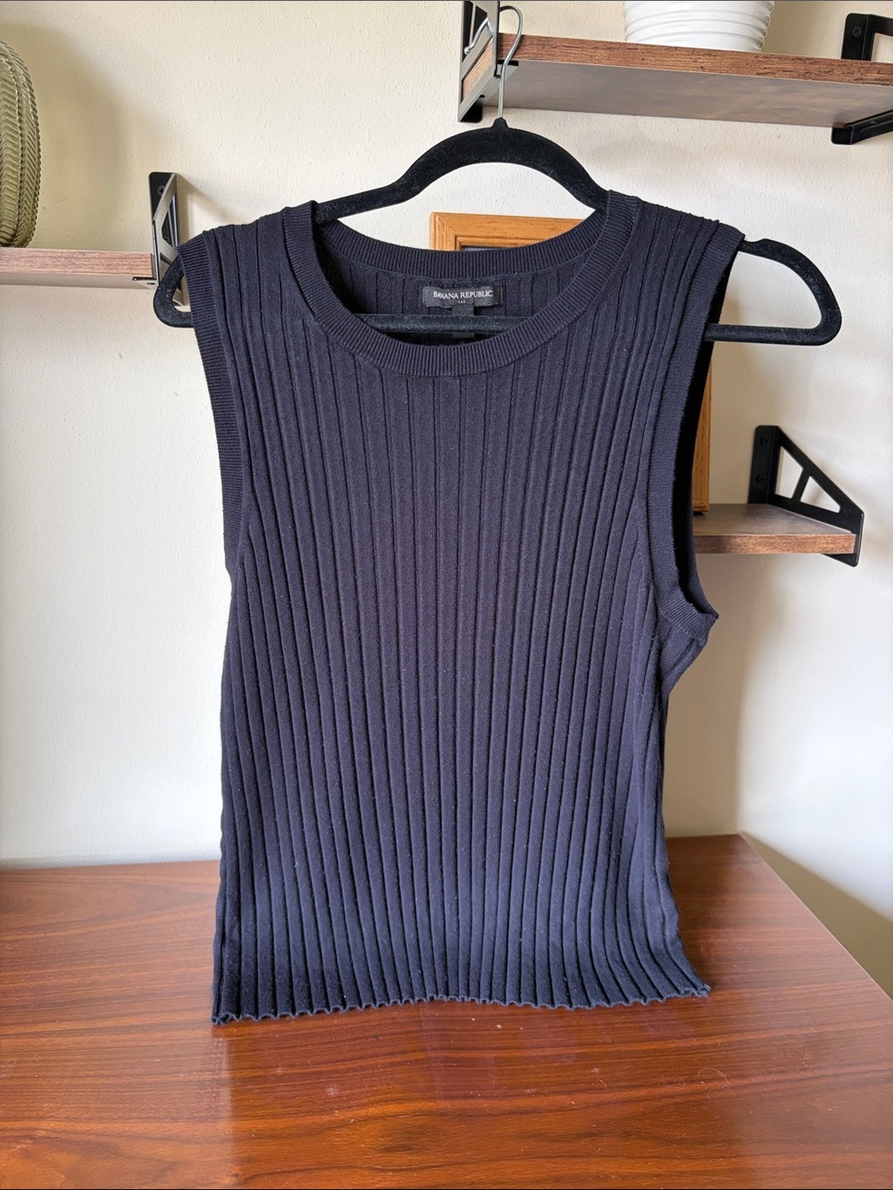 Banana Republic Black Ribbed Tank Top